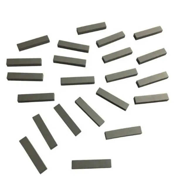 High Strength 25*5*3mm Tungsten Carbide Wear Tiles For TC Bearing