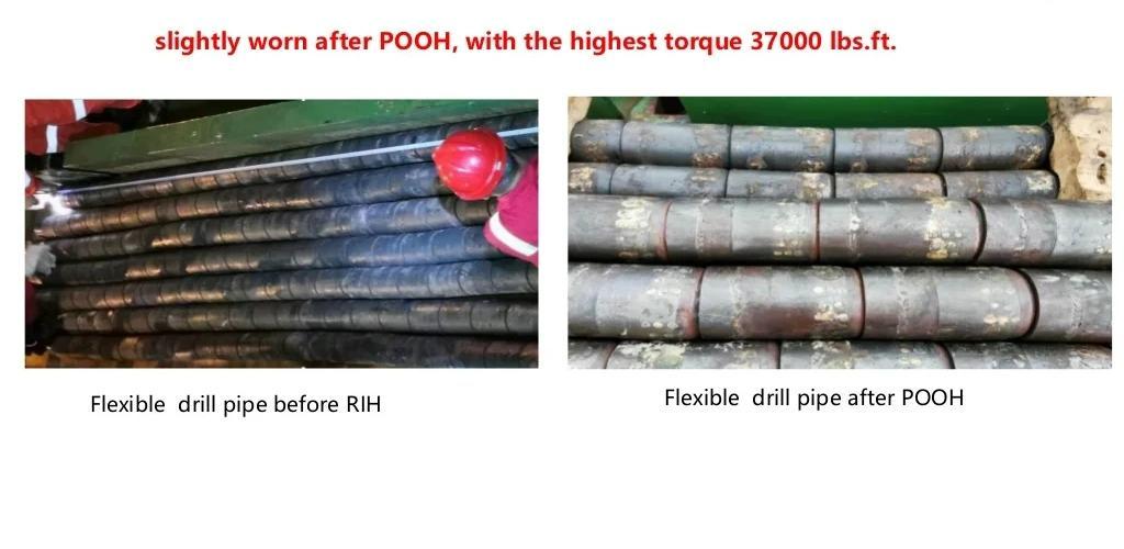 2.8meters Ultra Short Radius Drilling Technology Flexible Drill Pipe